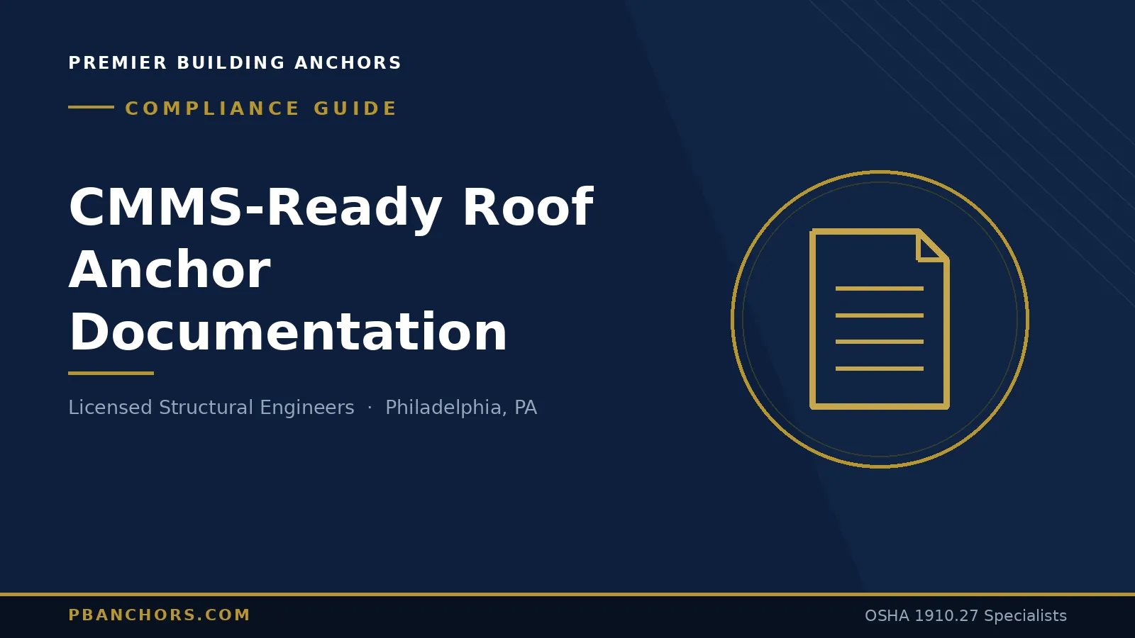 Roof Anchor Documentation: What to Have on File